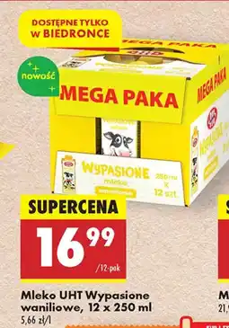 Biedronka Mleko UHT Wypasione waniliowe oferta