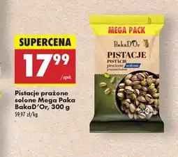 Biedronka Pistacje prażone solone Mega Paka Bakador oferta