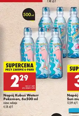 Biedronka Napój Kubuś Waterrr Pokemon oferta