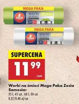 Biedronka Worki na śmieci Mega Paka Zosia oferta