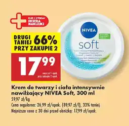Biedronka Krem do twarzy i ciała intensywnie nawilżający Nivea Soft oferta