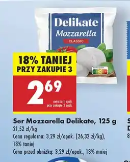 Biedronka Ser Mozzarella Delikate oferta