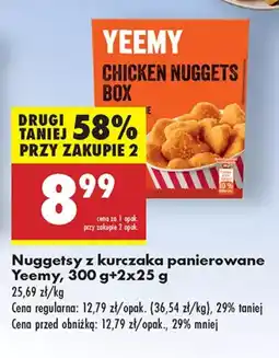 Biedronka Nuggetsy z kurczaka panierowane Yeemy oferta