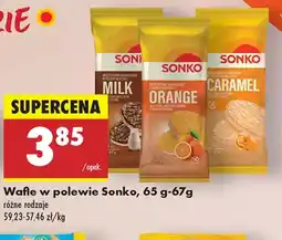 Biedronka Wafle w polewie Sonko oferta