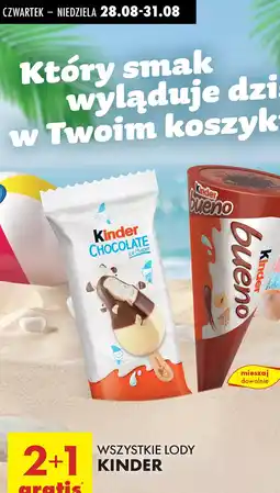 Biedronka Lody Kinder oferta