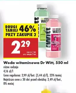 Biedronka Woda witaminowa Dr Witt oferta