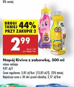 Biedronka Napój Riviva z zabawką oferta