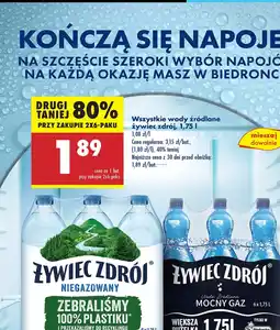 Biedronka Woda Zywiec Zdrój oferta