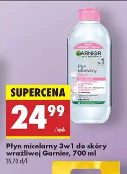 Biedronka Płyn micelarny 3w1 do skóry wrażliwej Garnier oferta