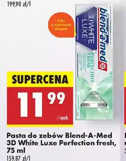 Biedronka Pasta do zębów Blend-A-Med 3D White Luxe Perfection fresh oferta