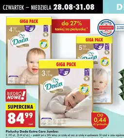 Biedronka Pieluchy Dada Extra Care Jumbo oferta