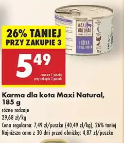 Biedronka Karma dla kota Maxi Natural oferta