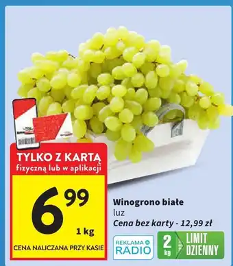 Intermarche Winogrono białe luz oferta