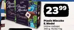 Netto Ptasie Mleczko E.Wedel, różne rodzaje oferta