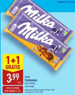 ALDI Czekolada Milka Caramel oferta