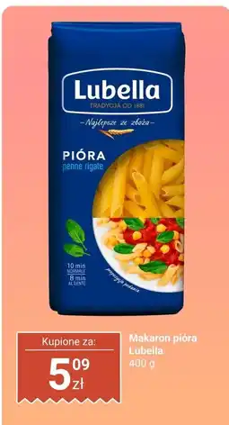 Biedronka Makaron pióra penne rigate Lubella oferta