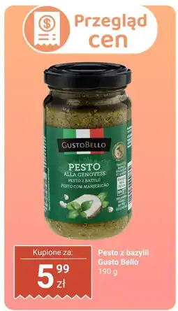 Biedronka Pesto z bazylii Gusto Bello oferta