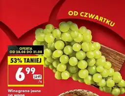 Biedronka Winogrona jasne 1 kg Biedronka oferta