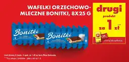 Biedronka Wafelki Bonitki orzechowo-mleczne oferta