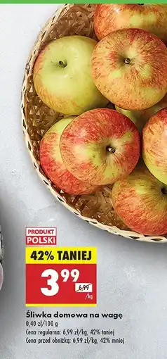 Biedronka Jabłko Śliwka domowa Biedronka oferta
