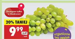 Biedronka Winogrono bio jasne bez pestek 1 opak. Hey, vita! oferta
