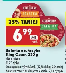 Biedronka Sałatka z tuńczyka King Oscar, różne rodzaje oferta
