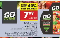 Biedronka Sałatka rybna proteinowa z łososiem pikantna Go Active oferta
