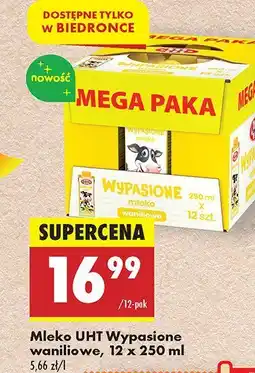 Biedronka Mleko UHT waniliowe 12-pak Wypasione oferta