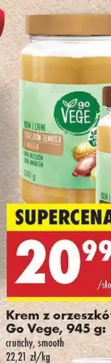 Biedronka Krem z orzeszków ziemnych smooth Go Vege oferta