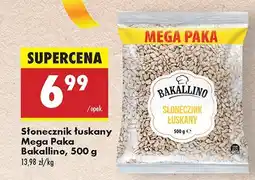 Biedronka Słonecznik łuskany Mega Paka Bakallino oferta