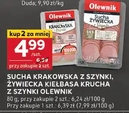 Stokrotka Sucha krakowska z szynki, żywiecka kiełbasa krucha z szynki Olewnik oferta