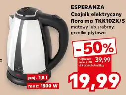 Kaufland Czajnik elektryczny Esperanza Roraima TKK102X/S oferta