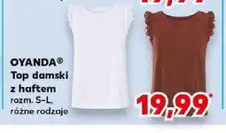 Kaufland Top damski Oyanda z haftem oferta