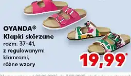 Kaufland Klapki skórzane Oyanda oferta