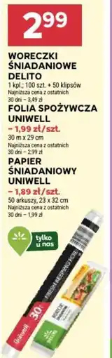 Stokrotka Papier śniadaniowy Uniwell oferta