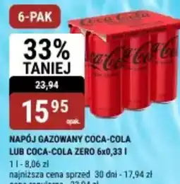 bi1 Napój gazowany Coca-Cola lub Coca-Cola Zero oferta