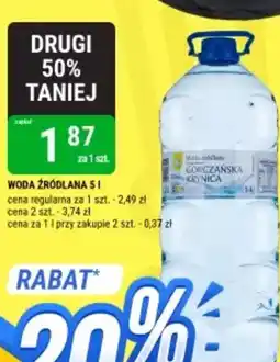 bi1 Woda źródlana Gorczańska Krynica oferta