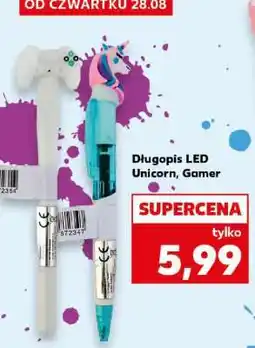Kaufland Długopis LED Unicorn Gamer oferta