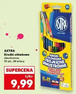 Kaufland ASTRA Kredki ołówkowe dwustronne, 12 szt., 24 kolory oferta
