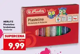 Kaufland HERLITZ Plastelina brokatowa 8 kolorów oferta