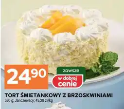 Stokrotka Market Tort śmietankowy z brzoskwiniami oferta