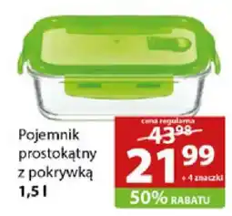 Stokrotka Market Pojemnik prostokątny z pokrywką 1,5 l oferta