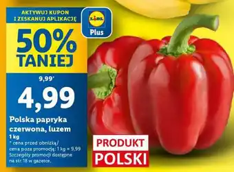 Lidl Polska papryka czerwona, luzem oferta