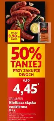 Lidl Kiełbasa śląska codzienna oferta