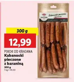 Lidl PIKOK OD KRAJANA Kabanoski pieczone z baraniną oferta
