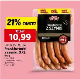Lidl PIKOK PREMIUM Frankfurterki z szynki, XXL oferta