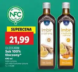Lidl OLEOFARM Sok 100% tłoczony oferta