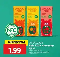 Lidl OWOCOZAUR Sok 100% tłoczony oferta