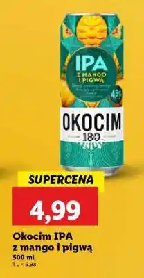Lidl Okocim IPA z mango i pigwą oferta