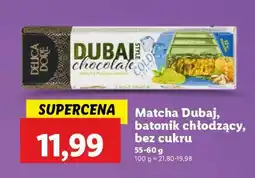 Lidl Matcha Dubaj, batonik chłodzący, bez cukru oferta